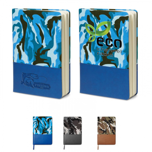 5x8 Hard Cover Camo Canvas Journal