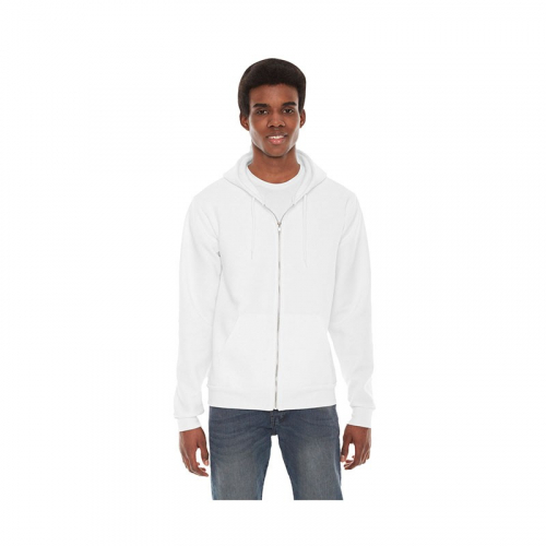 American Apparel® Unisex Flex Fleece Zip Hoodie - White