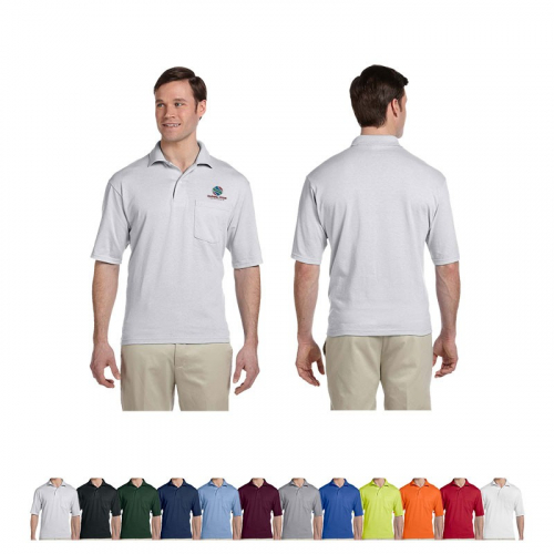 Jerzees® Adult 5.6 oz. SpotShield™ Pocket Jersey Polo