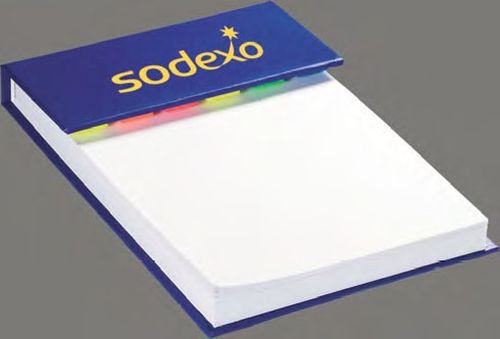 Hard Cover Sticky Flag Jotter Pad