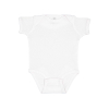 Rabbit Skins Infant Baby Rib Bodysuit - White