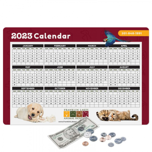 Origin'L Fabric® Heavy Duty Fabric Calendar Counter Mat-12