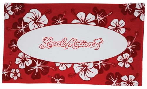 Red Hibiscus Stock Design Beach Towel