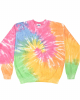Tie-Dyed Fleece Crewneck Sweatshirt - 8100