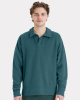 Garment-Dyed Polo Collar Sweatshirt - GDH490