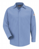 Concealed-Gripper Pocketless Work Shirt - Tall Sizes - SLS2T
