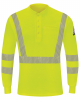 Hi-Visibility Lightweight Long Sleeve Henley - Tall Sizes - SML4T