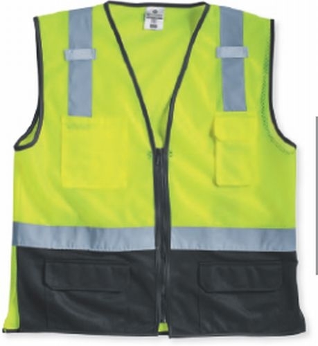 Black Bottom Mesh Class 2 Vest