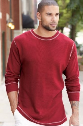 Vintage Brushed Jersey Henley