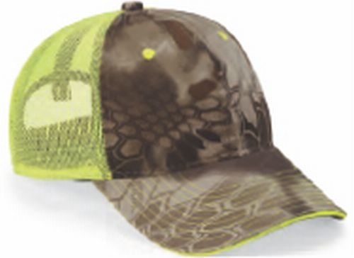 Washed Brushed Mesh-Back Camo Cap