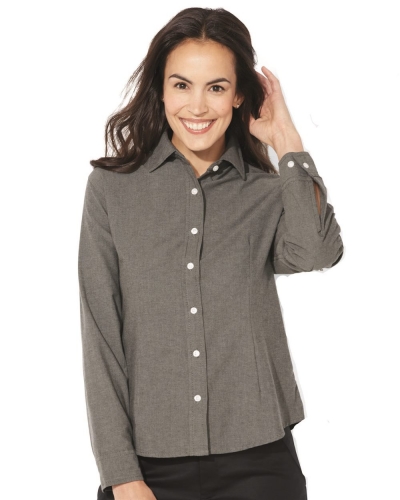 Women's Long Sleeve Stain Resistant Oxford Shirt