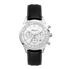 WC3065 34MM STEEL SILVER CASE, CHRONOGRAPH MVMT, WHITE DIAL, DTE DISPLAY, LEATHER STRAP, FLAT MINERAL CRYST