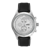 WC3092 44MM STEEL MATTE SILVER CASE, CHRONOGRAPH MVMT, SILVER DIAL, DTE DISPLAY, LEATHER STRAP, FLAT MINERA