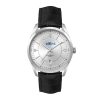 WC5104 42MM METAL SILVER CASE, 3 HAND MVMT, SILVER DIAL, DTE DISPLAY, LEATHER STRAP, FLATM MINERAL CRYSTAL,