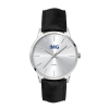 WC5144 39.5MM METAL SILVER CASE, 3 HAND MVMT, SILVER DIAL, LEATHER STRAP, FLAT MINERAL CRYSTAL, 3 ATM WTR R