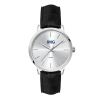 WC5145 30.5MM METAL SILVER CASE, 3 HAND MVMT, SILVER DIAL, LEATHER STRAP, FLAT MINERAL CRYSTAL, 3 ATM WTR R