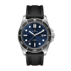 WC5252 42.5MM STEEL SILVER CASE, 3 HAND MVMT, BLUE DIAL, DTE DISPLAY, BK ROTATING BEZEL, SILICONE STRAP, FL