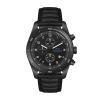 WC6508 42MM STEEL BLACK CASE, CHRONOGRAPH MVMT, BLACK DIAL, DTE DISPLAY, LEATHER STRAP, FLAT MINERAL CRYSTA