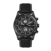 WC6514 42MM STEEL BLACK CASE, CHRONOGRAPH MVMT, BLACK DIAL, DTE DISPLAY, LEATHER STRAP, FLAT MINERAL CRYSTA
