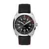 WC8374 42MM STEEL SILVER CASE, 3 HAND MVMT, BLACK DIAL, DTE DISPLAY, LEATHER STRAP, FLAT MINERAL CRYSTAL, 1