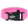 Pink Paracord Bracelet with Whistle