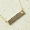 Gold Bar Necklace with Crystals from Swarovski®