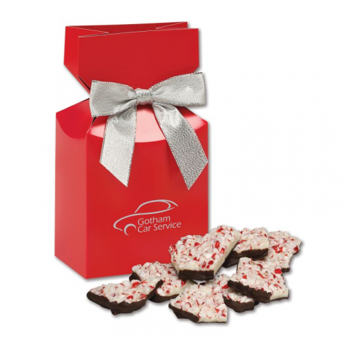 Red Premium Delights Gift Box w/Peppermint Bark