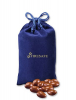 Blue Velour Gift Bag w/Chocolate Covered Almonds