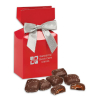 Chocolate Sea Salt Caramels in Red Premium Delights Gift Box