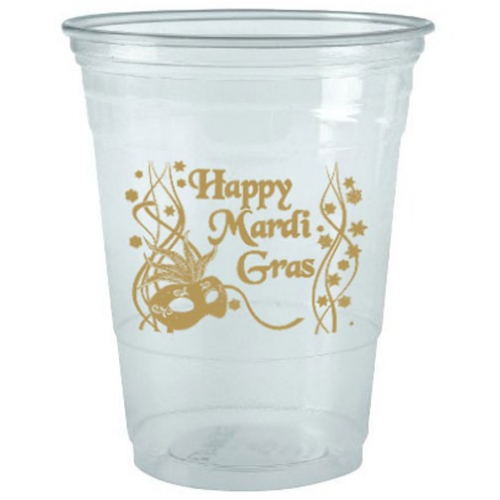 16 Oz. Clear Large Plastic Party Cup (Offset Printing)