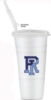22 Oz. Reusable Plastic Party Cup w/Lid & Straw
