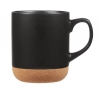 Corky 14 oz matte glazed ceramic mug with cork bottom
