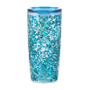 20 oz Double walled plastic tumbler with confetti insert