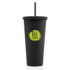 24 oz Bux Studded Tumbler with matching lid and straw