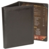 Bonded Leather 3 Fold Panel Pocket Menu Cover (8 1/2