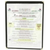 Bonded Leather 1 Panel Classic Menu Cover (8 1/2