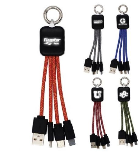 Ridge Logo Light Up Cable with Type C USB