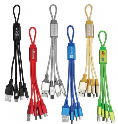 Metallic Loop 3-in-1 Cable with Type C USB