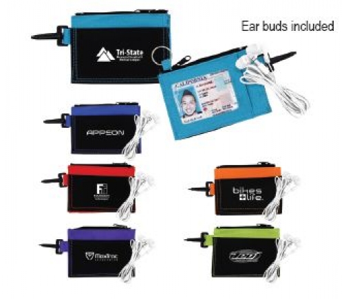 Ear Buds in Travel Wallet