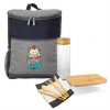 Quilted Bamboo Lunch and Drink Cooler Set