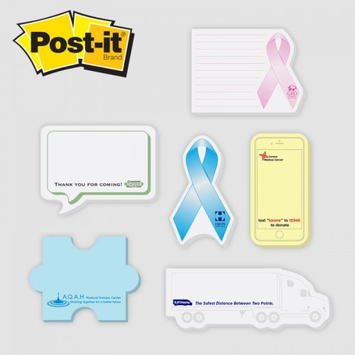 Post-it® Custom Printed Notes Shapes - Jumbo