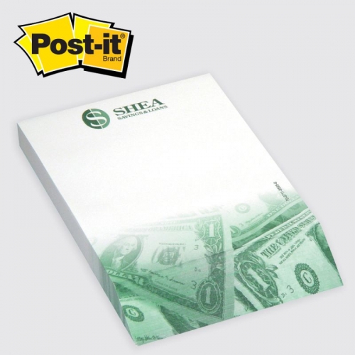 Post-it® Custom Printed Angle Note Pads -Rectangle