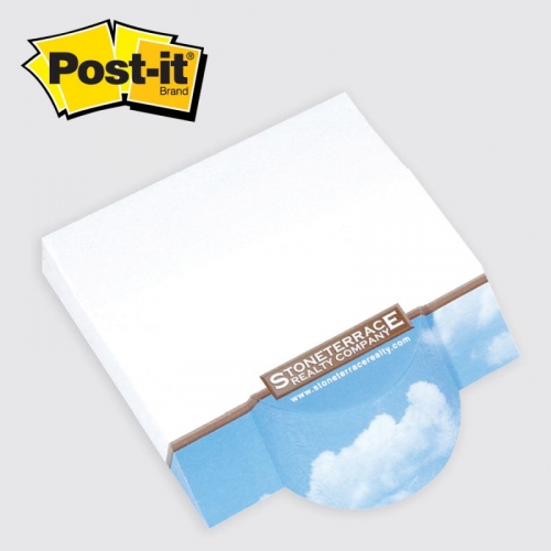 Post-it® Custom Printed Angle Note Pads - Circle