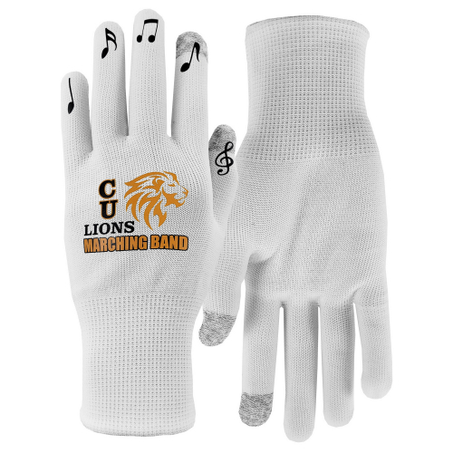 Marching Band Performance Text Gloves