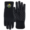 Deluxe Knit Text Gloves with Grip Palm