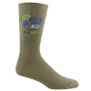 Non-Binding Relaxed Fit Crew Dress Socks with Oversized DTF