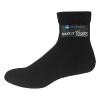 Non Binding Cotton Blend Athletic Quarter Socks with Oversized DTF