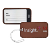 Embroidered Faux Leather Luggage Tags