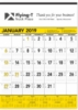 Triumph® Calendars Black & White Contractor Memo