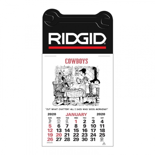 4C Press-N-Stick Header Cowboy Calendar (12-Month)